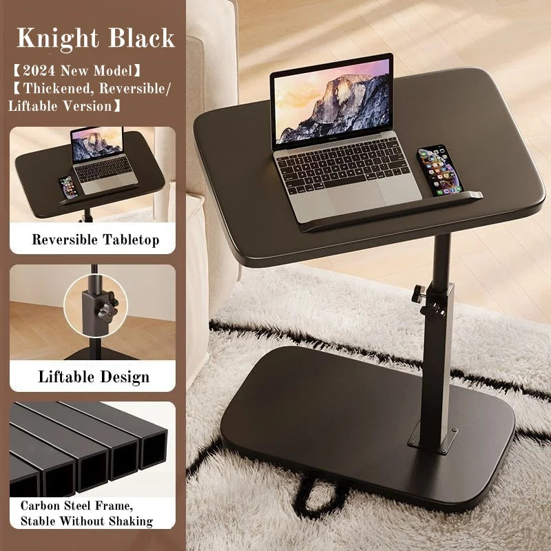 Portable Adjustable Folding Side Table - Versatile Laptop Desk for Home Office Sofa and Bedside Use - ZOOMNSTORE