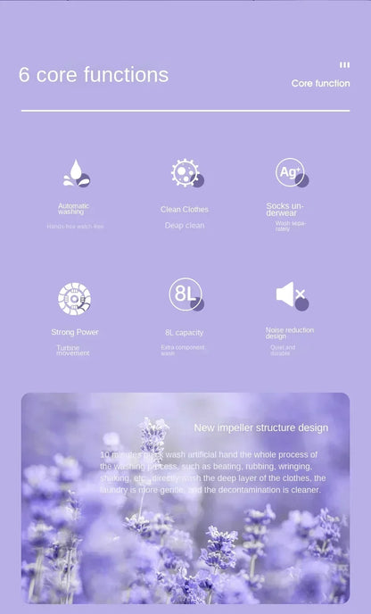 Portable Folding Washing Machine - Compact Travel Washer With Foldable Laundry Bucket - ZOOMNSTORE