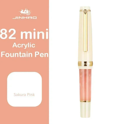 Jinhao 82 Mini Acrylic Fountain Pen - Cute Portable Calligraphy Pen for Office and School Supplies - ZOOMNSTORE
