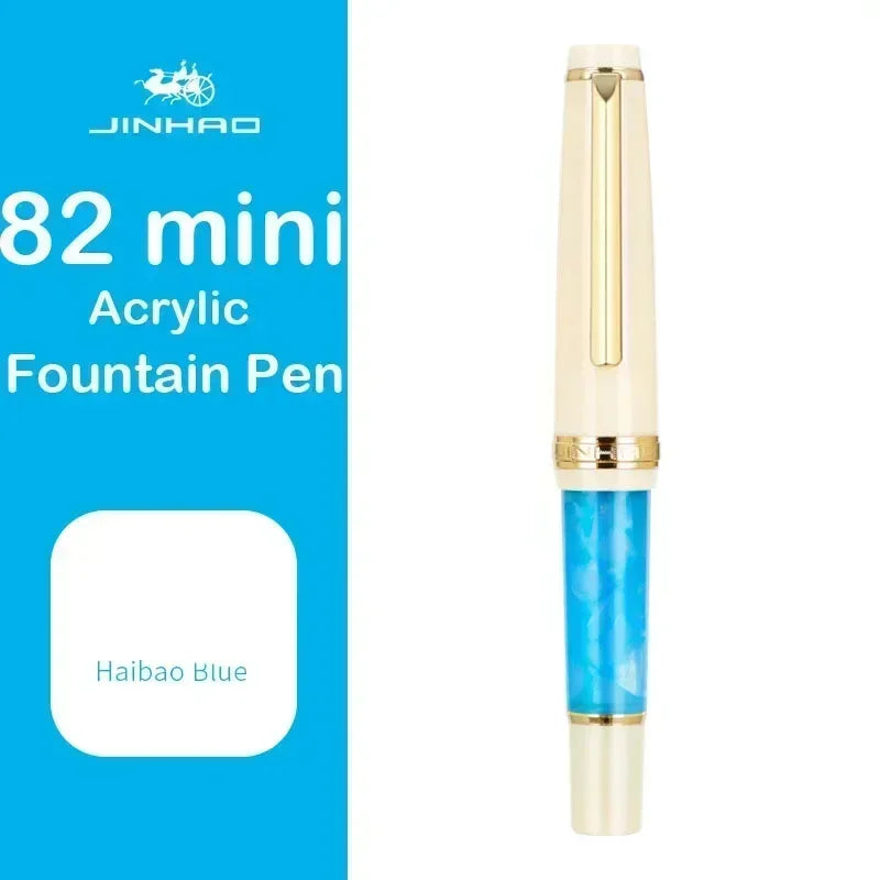 Jinhao 82 Mini Acrylic Fountain Pen - Cute Portable Calligraphy Pen for Office and School Supplies - ZOOMNSTORE