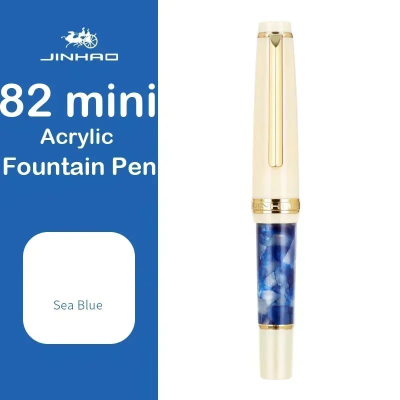 Jinhao 82 Mini Acrylic Fountain Pen - Cute Portable Calligraphy Pen for Office and School Supplies - ZOOMNSTORE