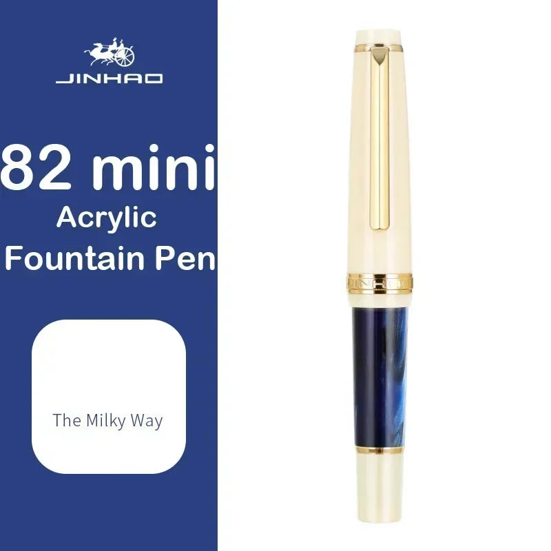 Jinhao 82 Mini Acrylic Fountain Pen - Cute Portable Calligraphy Pen for Office and School Supplies - ZOOMNSTORE
