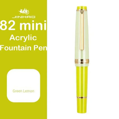 Jinhao 82 Mini Acrylic Fountain Pen - Cute Portable Calligraphy Pen for Office and School Supplies - ZOOMNSTORE