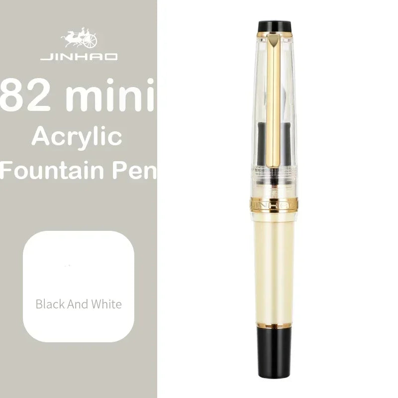 Jinhao 82 Mini Acrylic Fountain Pen - Cute Portable Calligraphy Pen for Office and School Supplies - ZOOMNSTORE