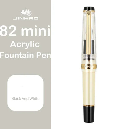 Jinhao 82 Mini Acrylic Fountain Pen - Cute Portable Calligraphy Pen for Office and School Supplies - ZOOMNSTORE