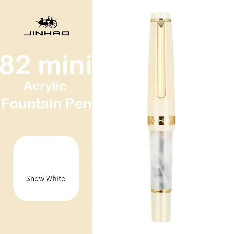 Jinhao 82 Mini Acrylic Fountain Pen - Cute Portable Calligraphy Pen for Office and School Supplies - ZOOMNSTORE