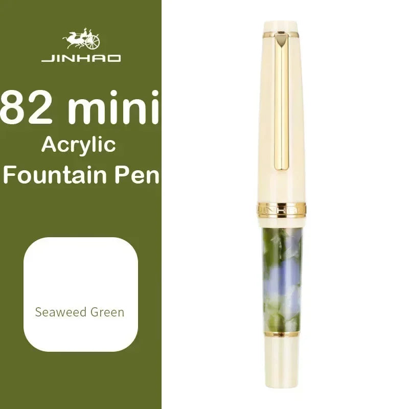 Jinhao 82 Mini Acrylic Fountain Pen - Cute Portable Calligraphy Pen for Office and School Supplies - ZOOMNSTORE