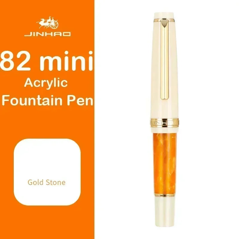 Jinhao 82 Mini Acrylic Fountain Pen - Cute Portable Calligraphy Pen for Office and School Supplies - ZOOMNSTORE