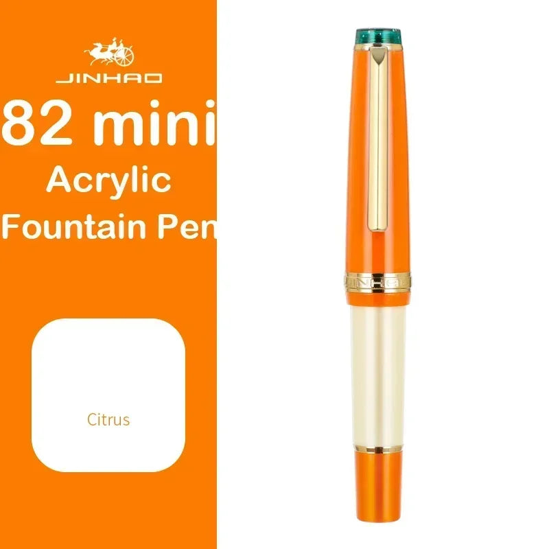 Jinhao 82 Mini Acrylic Fountain Pen - Cute Portable Calligraphy Pen for Office and School Supplies - ZOOMNSTORE
