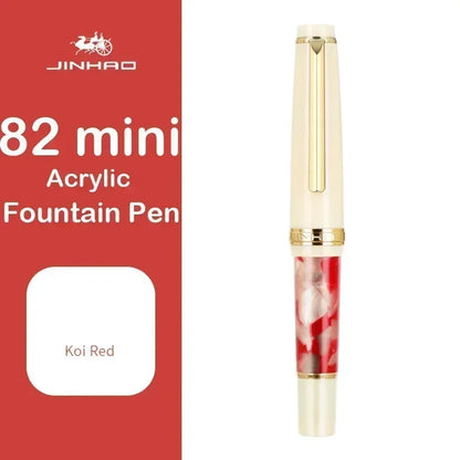 Jinhao 82 Mini Acrylic Fountain Pen - Cute Portable Calligraphy Pen for Office and School Supplies - ZOOMNSTORE