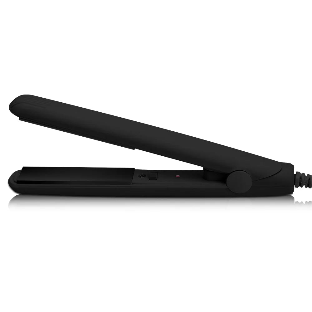 Portable Hair Straightener - Ceramic Flat Iron Mini Hair Iron Wet Dry Styling Tool - ZOOMNSTORE