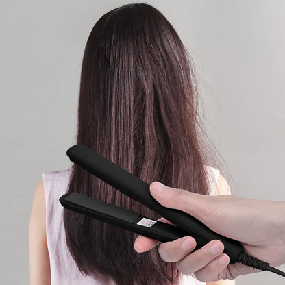 Portable Hair Straightener - Ceramic Flat Iron Mini Hair Iron Wet Dry Styling Tool - ZOOMNSTORE