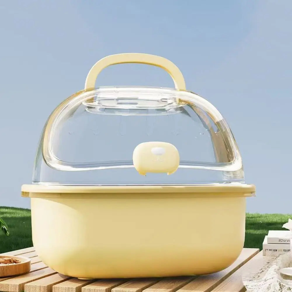 Portable Hamster Cage - Breathable Pet Travel Carrier With Dual Feeder & Large Space - ZOOMNSTORE