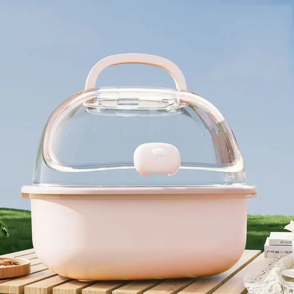 Portable Hamster Cage - Breathable Pet Travel Carrier With Dual Feeder & Large Space - ZOOMNSTORE