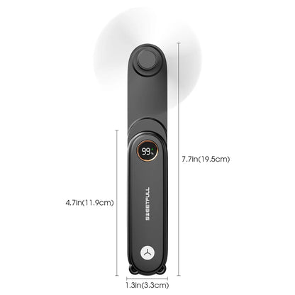 Portable Handheld Small Fan 2-speed Wind 1500mah Battery Capacity Mini USB Rechargeable Foldable Fan Suitable For Outdoor Use - ZOOMNSTORE