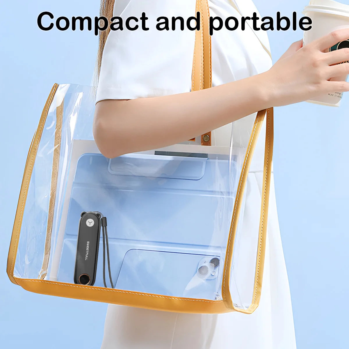 Portable Handheld Small Fan 2-speed Wind 1500mah Battery Capacity Mini USB Rechargeable Foldable Fan Suitable For Outdoor Use - ZOOMNSTORE