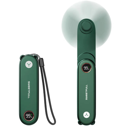 Portable Handheld Small Fan 2-speed Wind 1500mah Battery Capacity Mini USB Rechargeable Foldable Fan Suitable For Outdoor Use - ZOOMNSTORE