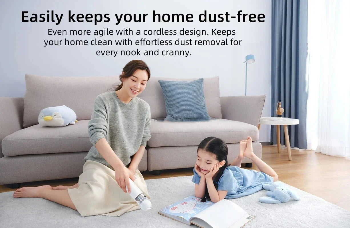 Portable Handheld Vacuum | Wireless Cleaner With 13000Pa Strong Suction & Long Battery Life - ZOOMNSTORE
