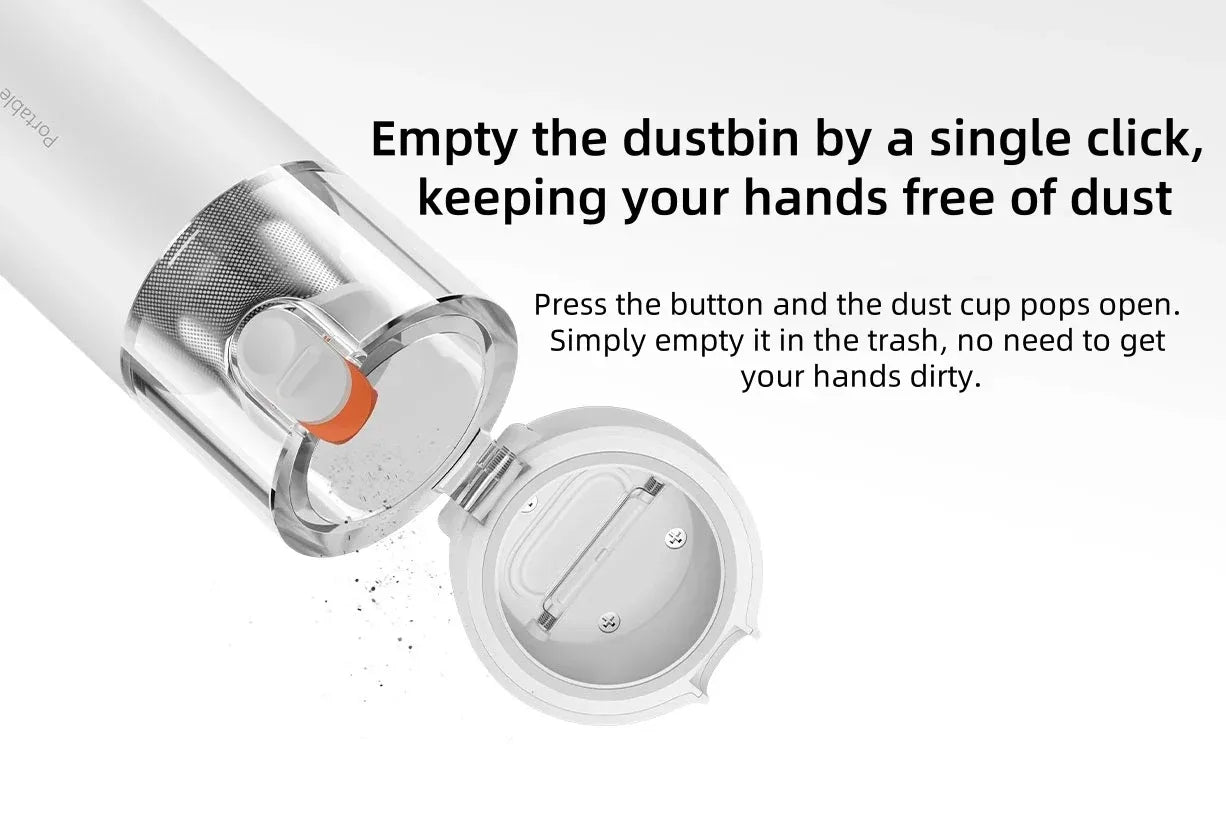 Portable Handheld Vacuum | Wireless Cleaner With 13000Pa Strong Suction & Long Battery Life - ZOOMNSTORE