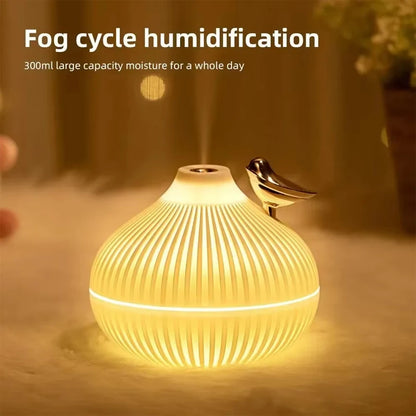 Portable Humidifier USB Air Diffuser - Onion Shape Mini Aroma Device for Car & Bedroom - ZOOMNSTORE