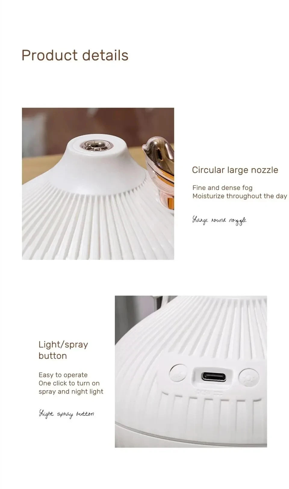Portable Humidifier USB Air Diffuser - Onion Shape Mini Aroma Device for Car & Bedroom - ZOOMNSTORE