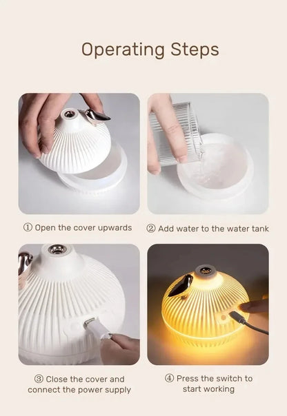 Portable Humidifier USB Air Diffuser - Onion Shape Mini Aroma Device for Car & Bedroom - ZOOMNSTORE