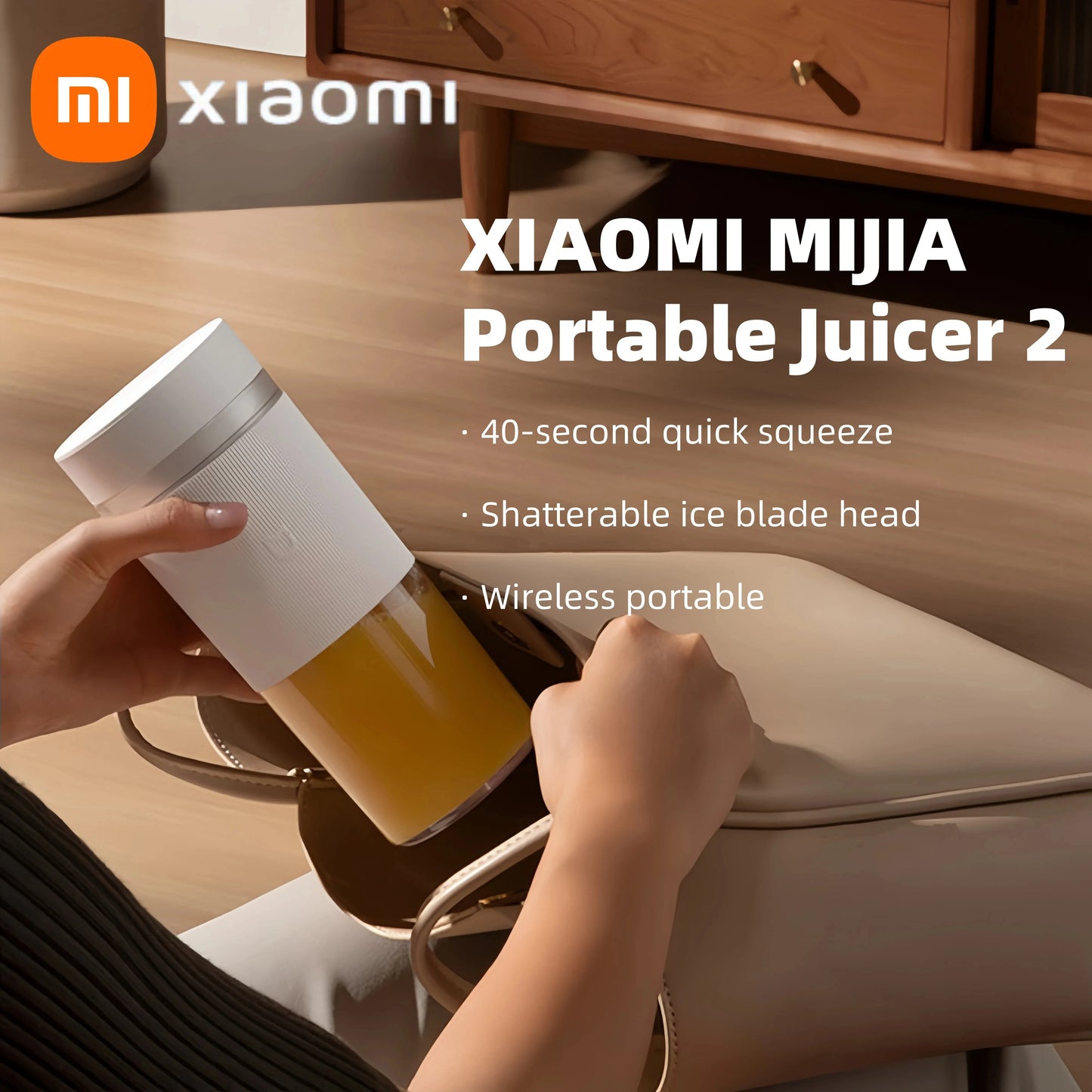 XIAOMI MIJIA Portable Juicer Mixer - Electric Mini Blender for Fruits and Vegetables - ZOOMNSTORE