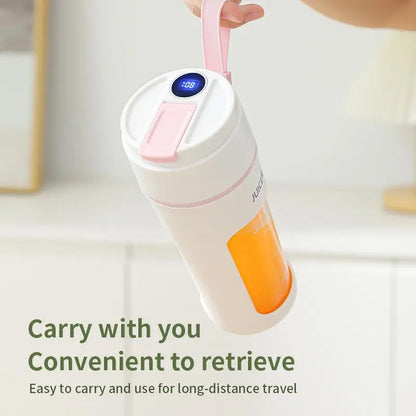 Portable Mini Electric Juicer - Multifunction Fruit Blender with 6 Blades Smoothie Maker 1200mAh - ZOOMNSTORE