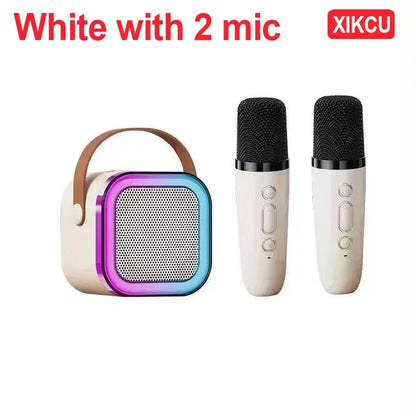 Portable Karaoke Machine - Bluetooth 5.3 Speaker System with Dual Wireless Microphones & 3D Surround Sound - ZOOMNSTORE