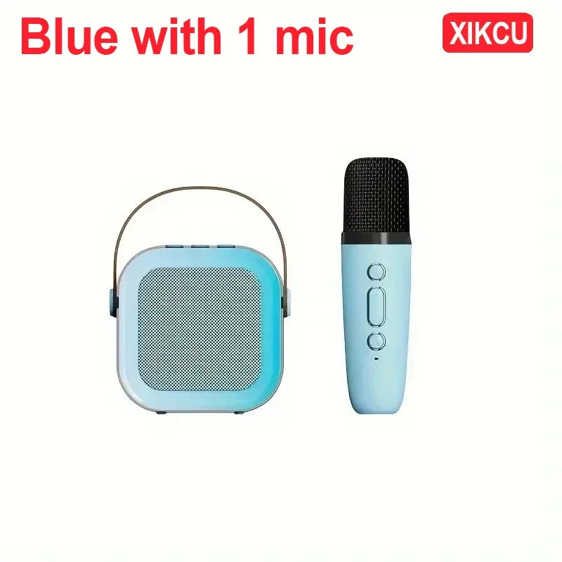Portable Karaoke Machine - Bluetooth 5.3 Speaker System with Dual Wireless Microphones & 3D Surround Sound - ZOOMNSTORE