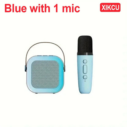 Portable Karaoke Machine - Bluetooth 5.3 Speaker System with Dual Wireless Microphones & 3D Surround Sound - ZOOMNSTORE