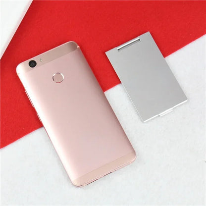 Portable Makeup Mirror - Aluminum Folding Compact Travel Pocket Vanity Mirror - ZOOMNSTORE