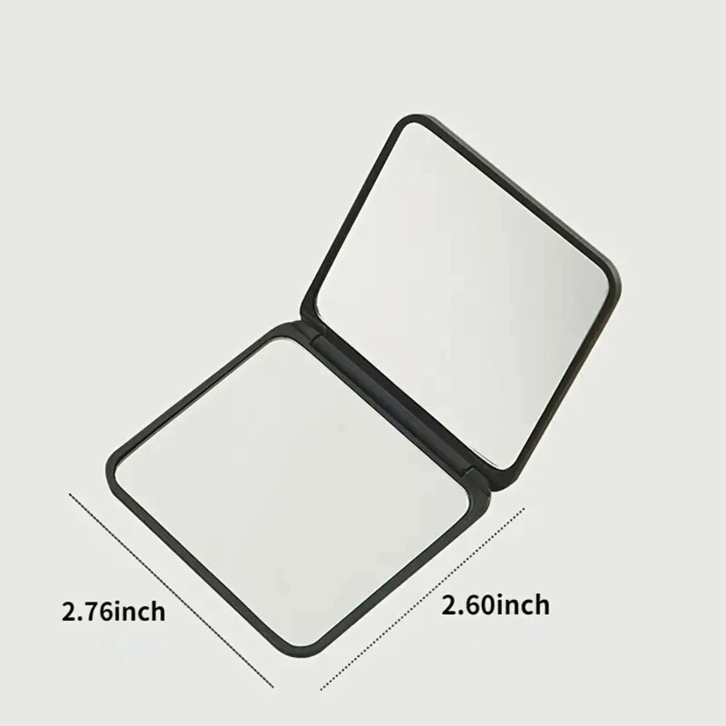 Portable Makeup Mirror – Mini Folding Double-Sided Compact Vanity Mirror for Girls - ZOOMNSTORE