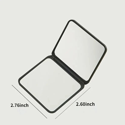 Portable Makeup Mirror – Mini Folding Double-Sided Compact Vanity Mirror for Girls - ZOOMNSTORE
