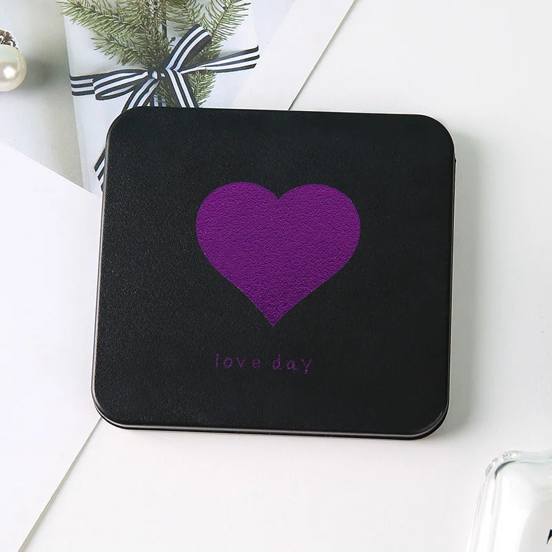 Portable Makeup Mirror – Mini Folding Double-Sided Compact Vanity Mirror for Girls - ZOOMNSTORE