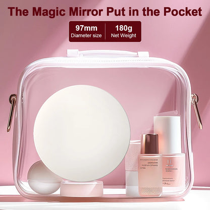 Portable Makeup Mirror - Mini LED Lighted Compact Travel Mirror with UV Detection - ZOOMNSTORE