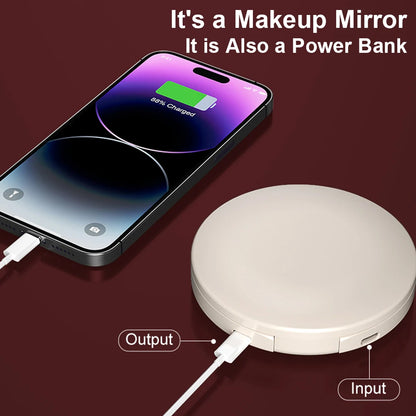 Portable Makeup Mirror - Mini LED Lighted Compact Travel Mirror with UV Detection - ZOOMNSTORE