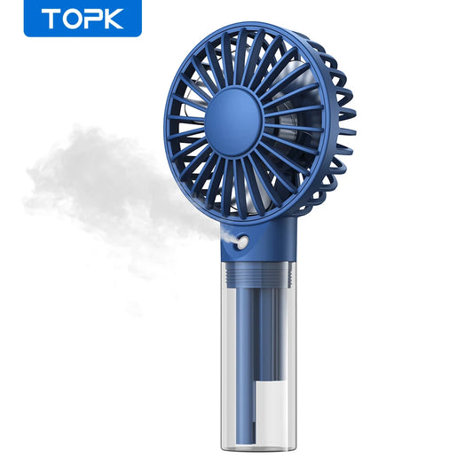 Portable Mini Fan - Rechargeable USB Cooling Fan with Water Mist & Humidifying Function - ZOOMNSTORE
