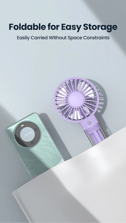 Portable Mini Fan - Rechargeable USB Cooling Fan with Water Mist & Humidifying Function - ZOOMNSTORE