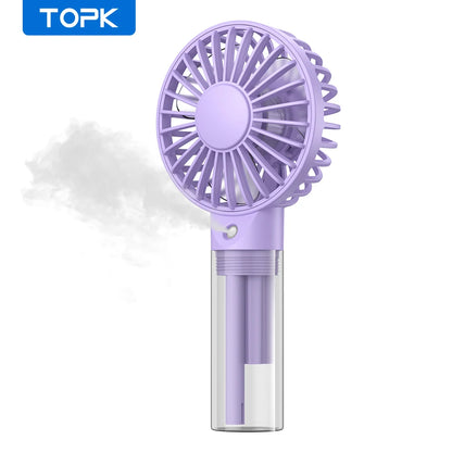 Portable Mini Fan - Rechargeable USB Cooling Fan with Water Mist & Humidifying Function - ZOOMNSTORE