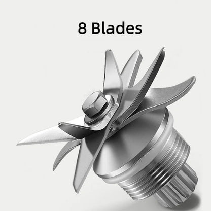 Portable Electric Juicer - Mini Blender for Smoothies and Juice Extraction 8 Blades 3000mAh - ZOOMNSTORE