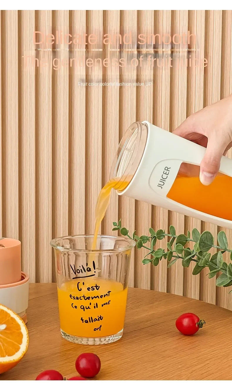 Portable Electric Juicer - Mini Blender for Smoothies and Juice Extraction 8 Blades 3000mAh - ZOOMNSTORE