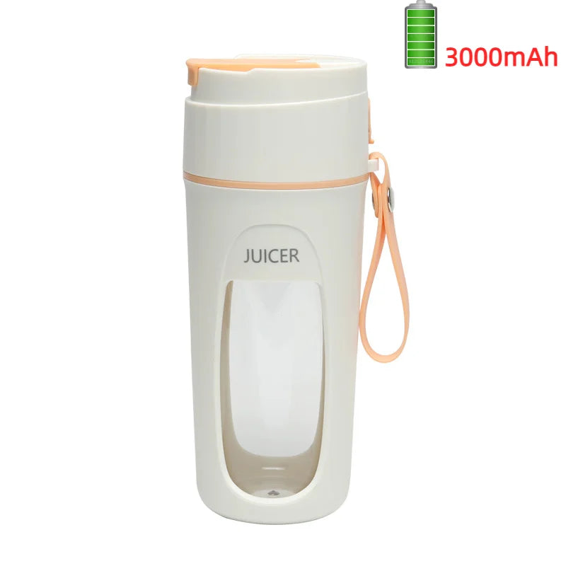 Portable Electric Juicer - Mini Blender for Smoothies and Juice Extraction 8 Blades 3000mAh - ZOOMNSTORE