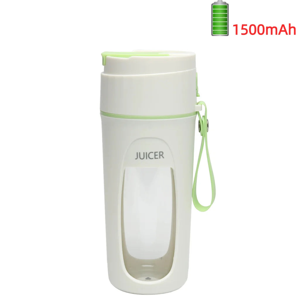 Portable Electric Juicer - Mini Blender for Smoothies and Juice Extraction 8 Blades 3000mAh - ZOOMNSTORE