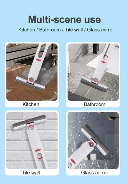 Portable Mini Squeeze Mop - Wet and Dry Sponge Mop for Home and Car - ZOOMNSTORE