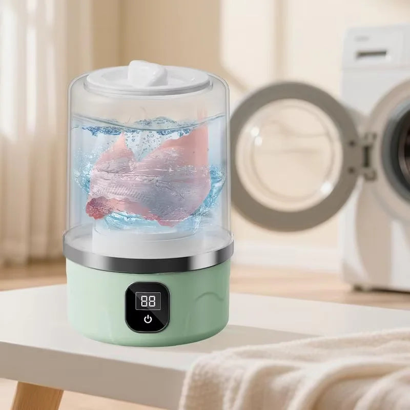 Portable Mini Washing Machine - Small Laundry Washer | Cordless Travel Washer, Battery Powered - ZOOMNSTORE