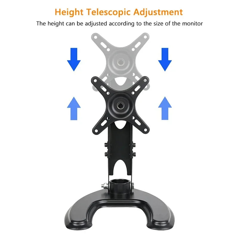 Portable Monitor Stand - Adjustable 14-29 Inch Rotating Monitor Arm | Foldable Desktop Display - ZOOMNSTORE