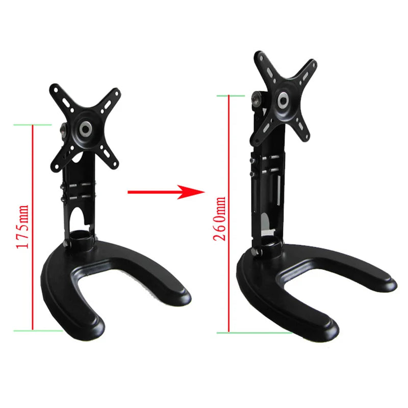 Portable Monitor Stand - Adjustable 14-29 Inch Rotating Monitor Arm | Foldable Desktop Display - ZOOMNSTORE