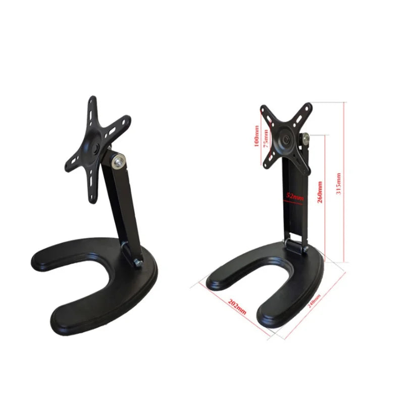 Portable Monitor Stand - Adjustable 14-29 Inch Rotating Monitor Arm | Foldable Desktop Display - ZOOMNSTORE