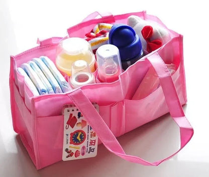 Portable Mummy Bag Bottle Storage Multi-Function Separate Bag Nappy Maternity Handbag Large Capacity Baby Tote Diaper Organizer - ZOOMNSTORE